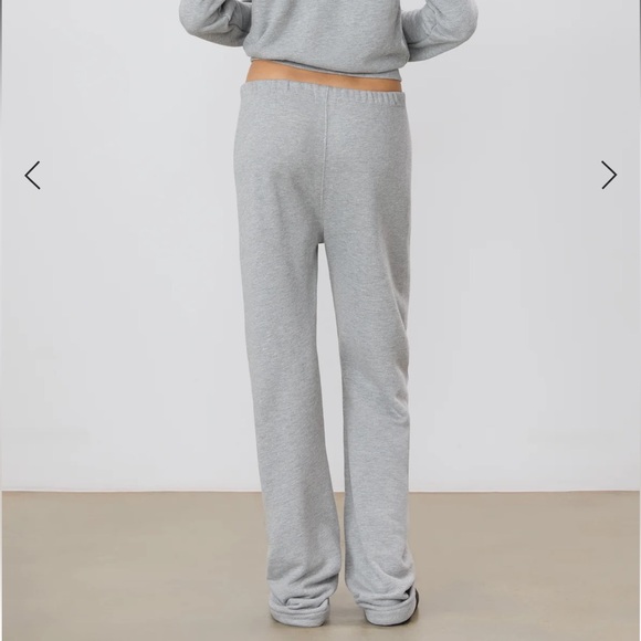 Eterne straight leg sweatpants heather grey. - Picture 2 of 7